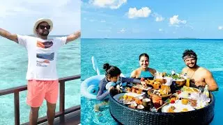 Cricketer Suresh Raina Celebrates Birthday With Family In Maldives!  Priyanka Raina,Gracia Raina,Rio