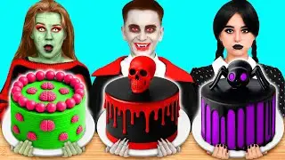 Кулинарный Челлендж: Уэнсдей vs Вампир vs Зомби | Сумасшедший Челлендж от DaDaDa Challenge