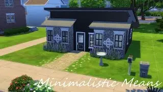 Sims 4 Speed Build: Minimalistic Means (SPA Day Mini House Build)