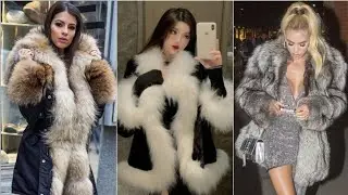 Most popular winter fur jacket coat collection for girls#winter & women 2023