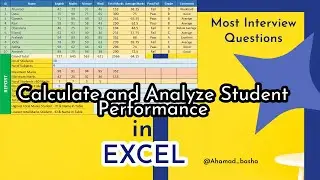 Calculate and Analyze Student Performance In Excel