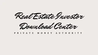 My Lender List and Borrower's Checklist