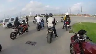 Houston Texas Motorcycle Group Ride - Yamaha Fz-07 Top Speed