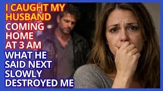 I Caught My Husband Coming Home at 3 AM — What He  Said Next Slowly Destroyed Me.