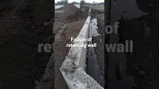 #shorts Failure of retaining wall