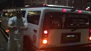 Hummer Limo at Football match 03/06/17