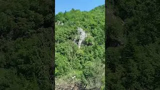 Cold Fresh water in mountain village Mavrovo beautiful nature and pure air