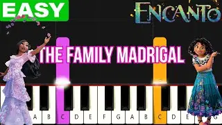 Encanto - The Family Madrigal | EASY Piano Tutorial for Beginners