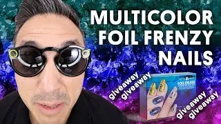 MULTICOLOR FOIL FRENZY NAILS (CAPTION POLISH & FOILS) - VLOG 125