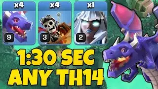 Most Powerful TH14 Dragon & Dragon Rider Attack Strategy ! Best Th14 Dragon Attacks - Clash of Clans