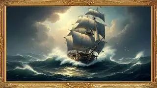 Epic Sailing Ship | Timeless Ocean Journey 4K Frame TV Art