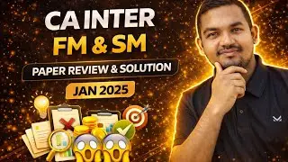 😱 ca inter fm sm jan 2026 paper review & solution | paper review & solution