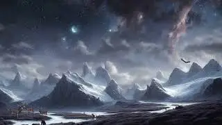 Winter Fantasy Music & Ambience | Relaxing wind sounds with a magical background music
