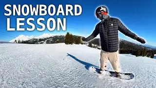 Beginner Snowboard Lesson - How To Toe Slide