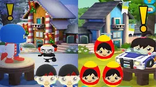 TAG WITH RYAN KATE VS DAREDEVIL RYAN WITH PATROL CAR SUPER GAMEPLAY