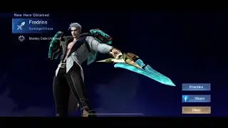 Mobile Legends Lucky Spin : Fredrinn , New Hero Obtained , 21-June2025