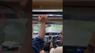 🤣🤣🤣Testing Honda Rebirth sunroof #honda #civic #rebirth #sunroof #fun #funny #car #lover #pakistan