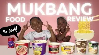SHE LEFT US ALONE | MUKBANG | Asian Noodle Food Review