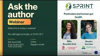 Pesticides and Human Gut Health: SPRINT 'Ask The Author' Webinar