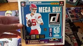 Opening a 2025 donruss football mega box! Solid box 🔥🔥🔥 #panini #footballcards 