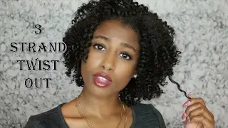 3 Strand Twist Out | Defined Natural Hair