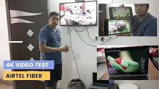 Airtel Xstream Fiber Multiple device speed Test | 40 mbps 4K Test