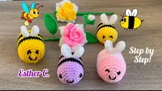 Easy Crochet Bee Tutorial 🐝 Bee Plushie - Beginner Friendly Amigurumi Tutorial 