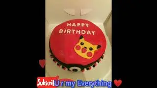 Ash Pokemon Squartile Water Blast CAKE ( My Favorite Cartoon Character )What About You?