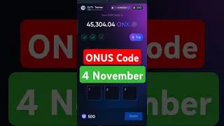 Onus Daily Code 4 November | Daily Code Onus Tap Tap | Onus Daily Code #tap2earn #airdrop #onus