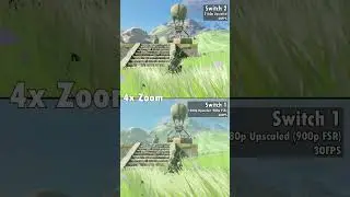Zelda Tears of the Kingdom on Nintendo Switch 1 vs. Switch 2 Upgrade #zeldatotk  #nintendoswitch2