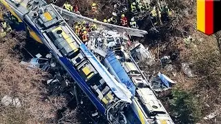 German train crash: head-on collision kills 10 and injures dozens in Bad Aibling - TomoNews