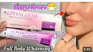 Alpha Glow Cream Review | Alpha glow cream k faiday or nuqsan | Glycolic Acid cream in pakistan