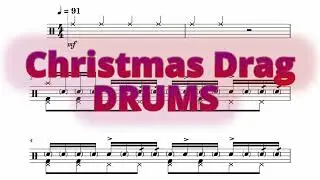 Christmas Drag - IDKHOW - Drums Sheet Music
