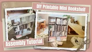 Create a Printable Mini Bookshelf!