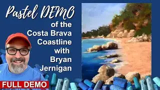 Pastel Demo of the Costa Brava coastline with Bryan Jernigan