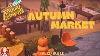 Animal Crossing New Horizons Autumn Market Place Speed Build ACNH Fall Decorating No Design Codes