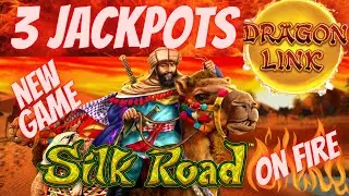 💵 3 JACKPOTS ON SILK ROAD DRAGON LINK SLOT MACHINE LIVE PLAY AT COSMOPOLITAN LAS VEGAS