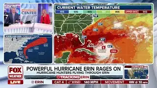 Hurricane Erin Maintains Intensity Moving Into Warmer Waters