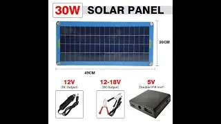 12V30W solar panel processing