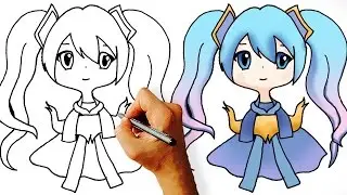 How to Draw Sona Chibi (League of Legends Champions)