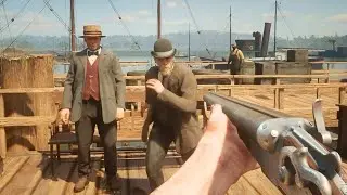 RDR 2 &mdash; Жестокие убийства из дробовика &mdash; Смешные и жестокие моменты | RED DEAD