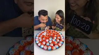 10-секундный челлендж KINDER JOY по поеданию еды😱 Ешь и выигрывай денежный приз😍🤑🔥 #шорты #еда #ч...
