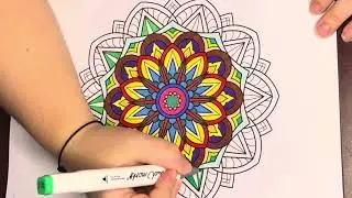 Colour me Happy - Mandala #wellness #art #mindfulness #mindfulcoloring #mandalaart #mandala #calm