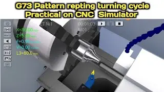 Pattern repting cycle programming practical | CNC machine programming | CNC machine practical 