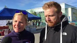 Cecilie Mathorne og Martin Melcher p&aring; slap line