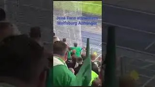 FC Carl Zeiss Jena vs. VFL Wolfsburg DFB Pokal fight hooligans pyro