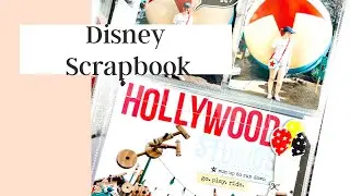 DISNEY SCRAPBOOK HOLLYWOOD STUDIOS PROCESS VIDEO /// SIMPLE STORIES SAY CHEESE MAIN STREET