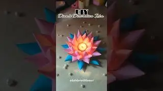 DIY paper diya || Diwali decoration ideas #shorts #diy #craft #diwali #papercraft #diya #viralshorts