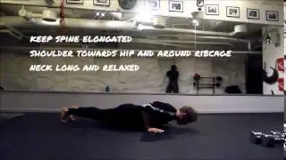 Push ups anterior core