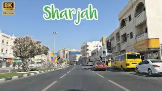 {8K} Sharjah, Rolla, clock tower May 24, 2023